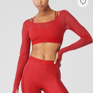 Alo Yoga Airlift Long Sleeve Ballet Dream Bra